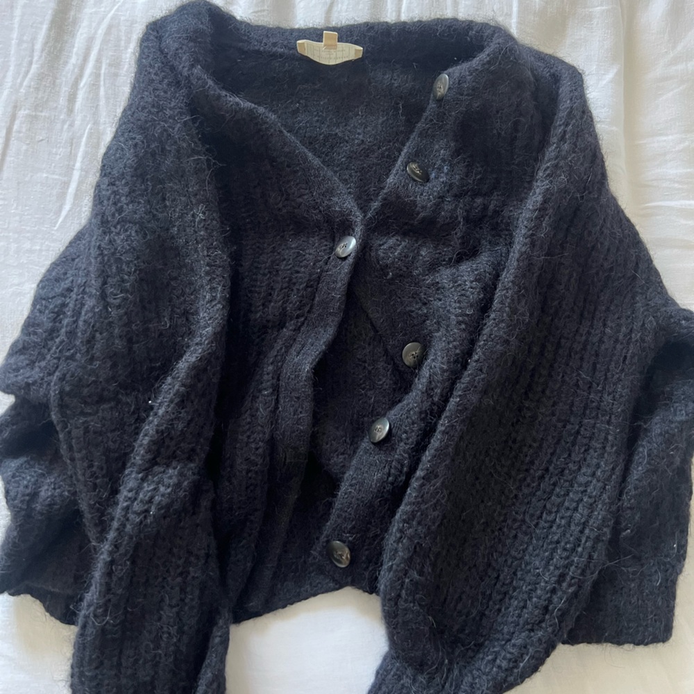 Sezane Black Emile Cardigan